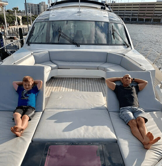 Chilling With His Father